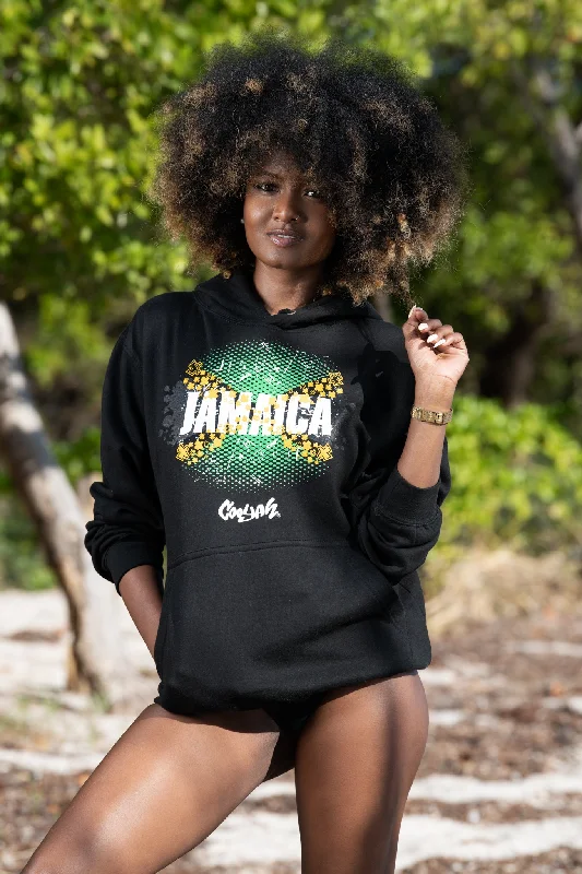 Jamaica Abstract Hoodie Relaxed Fit Hoodie