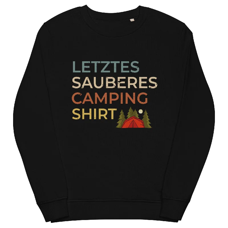 Letztes sauberes Camping Shirt - Unisex Premium Organic Sweatshirt Printed Hooded Sweatshirts