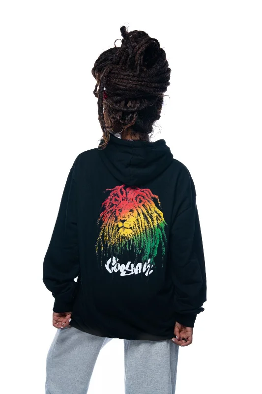 Ras Lion Hoodie Reggae Graphic Casual Hoodie Style