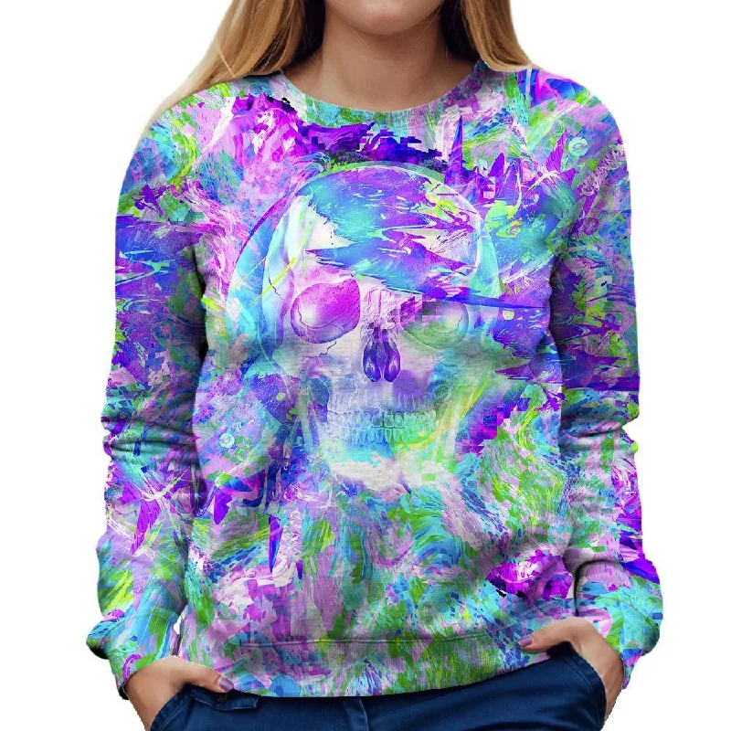 Translucent Skull Womens Sweatshirt Stylish Sweatshirt Look