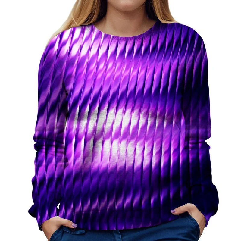 Purple Reflection Womens Sweatshirt Graphic Hoodie Sweatshirt