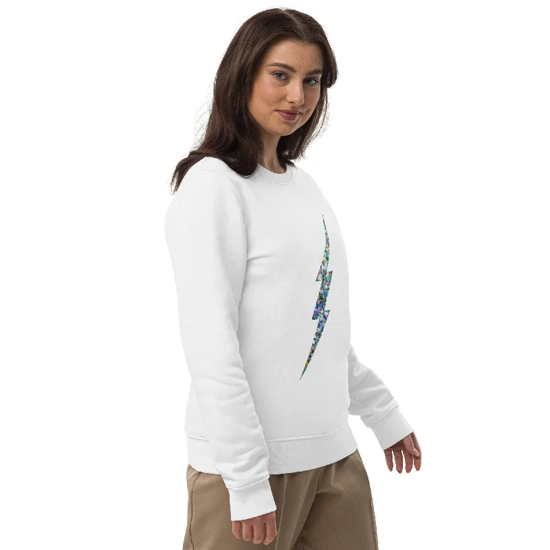 Silver Bolt Eco Sweatshirt Zip-up Hoodie for Women