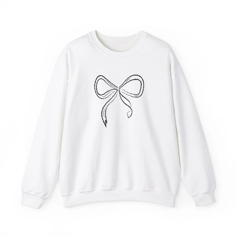 Coquette Bow Sweatshirt Relaxed Fit Sweatshirts