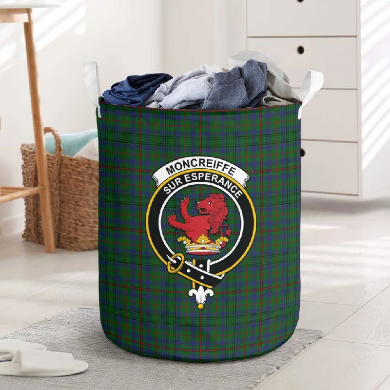 Moncreiffe of Atholl Tartan Laundry Basket with Family Crest
