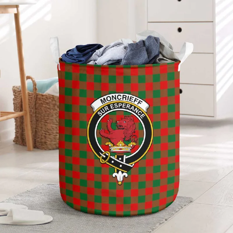 Moncrieff Modern Tartan Laundry Basket with Family Crest