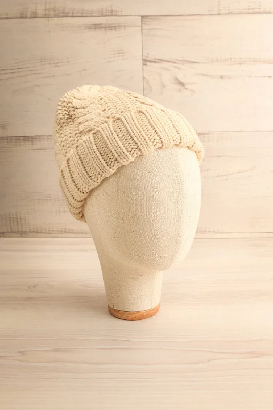 Hydrus Beige | Knit Tuque