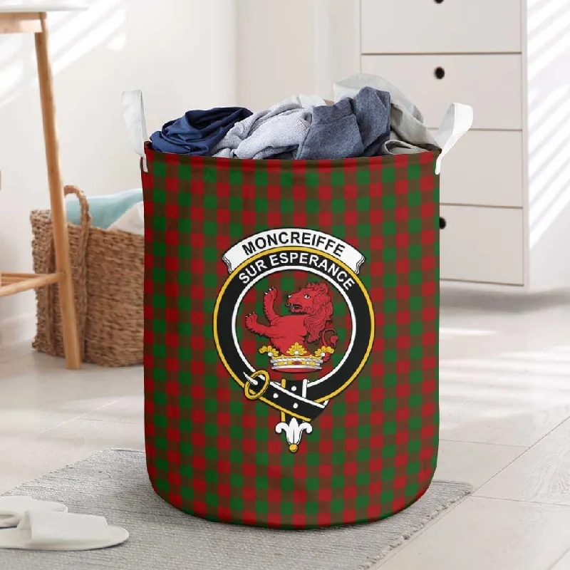 Moncreiffe Tartan Laundry Basket with Family Crest