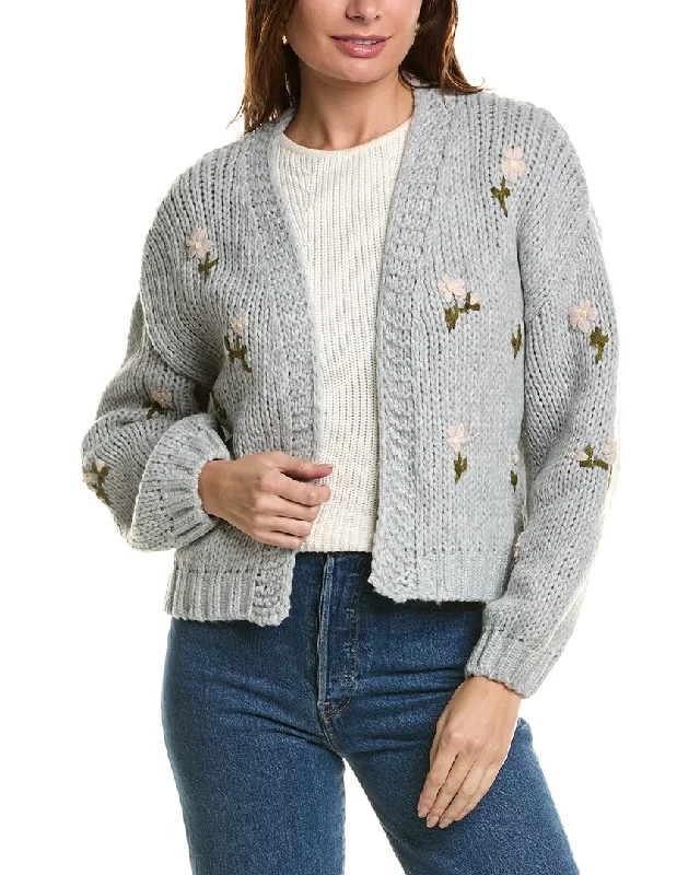 ANNA KAY Rivers Cashmere-Blend Cardigan Office sweaters