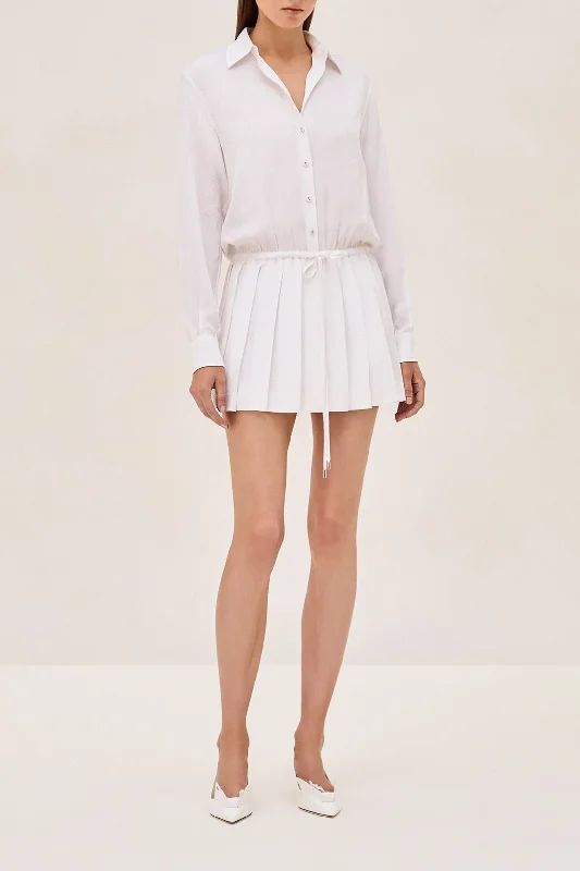 Dessa Dress | Off White Off-shoulder mini dresses