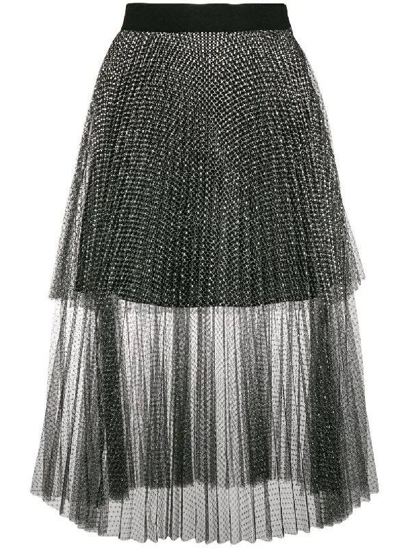 metallic tulle tiered skirt Holiday unclassified skirts