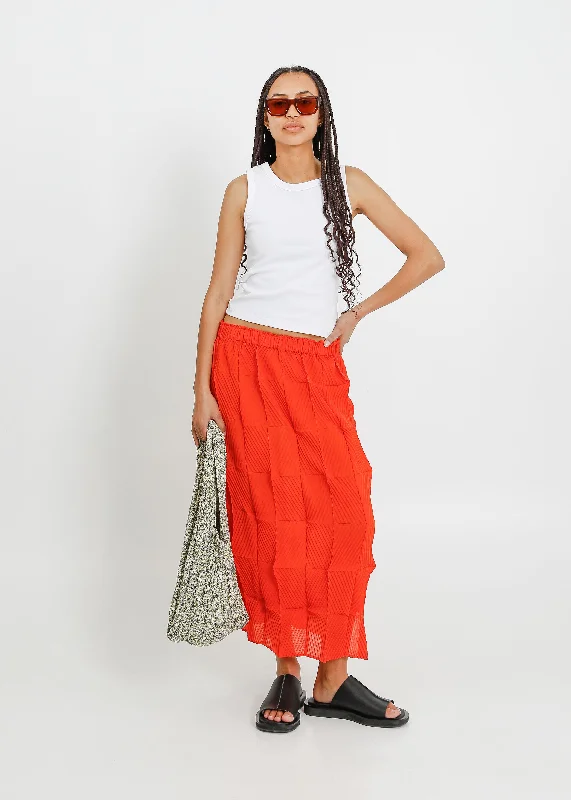 ARBOR PLEAT SKIRT / POPPY Designer unclassified skirts