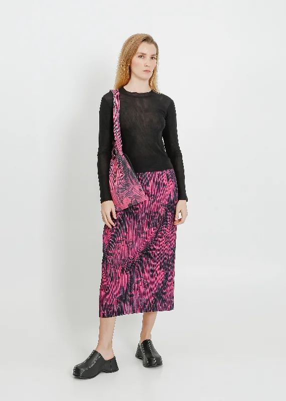 OPAL SKIRT / MAGENTA-BLACK Metallic unclassified skirts