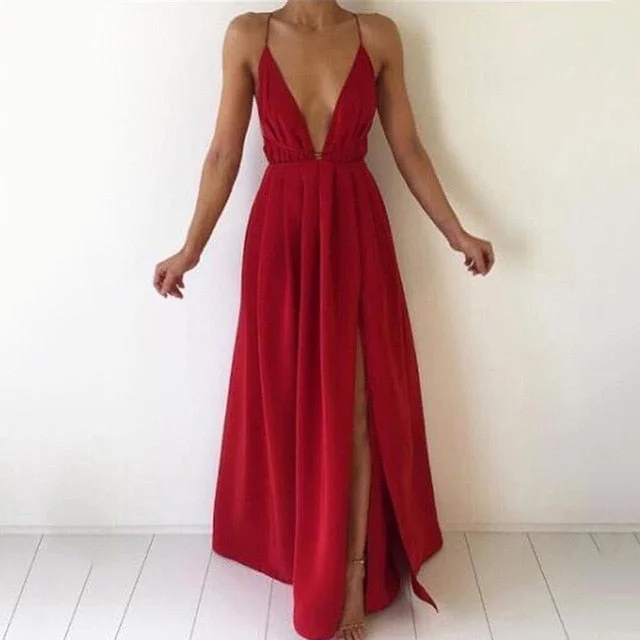 Bigsweety Sexy Maxi Dress Women Long Dress Summer Bandage Slit Dress Discounted maxi dresses