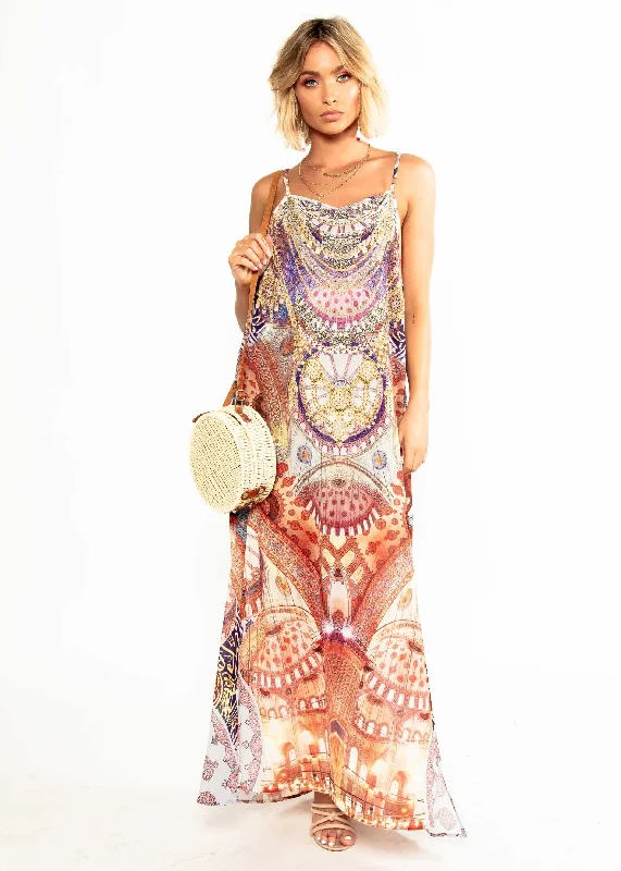 Lost Lotus Chiffon Maxi - Royal Amethyst Best value maxi dresses