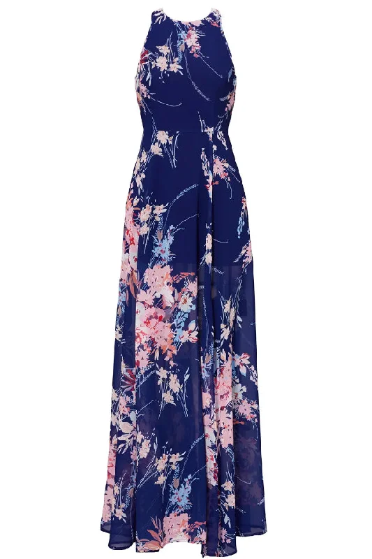 YUMI KIM Women's Botanical Garden Navy Dream Maxi Dress #DR2300m NWT Women's trendy maxi dresses sale