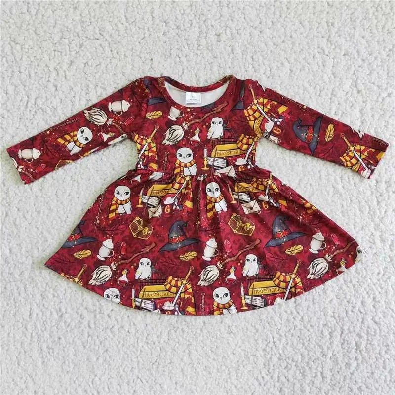 cartoon  print dress Summer floral dresses