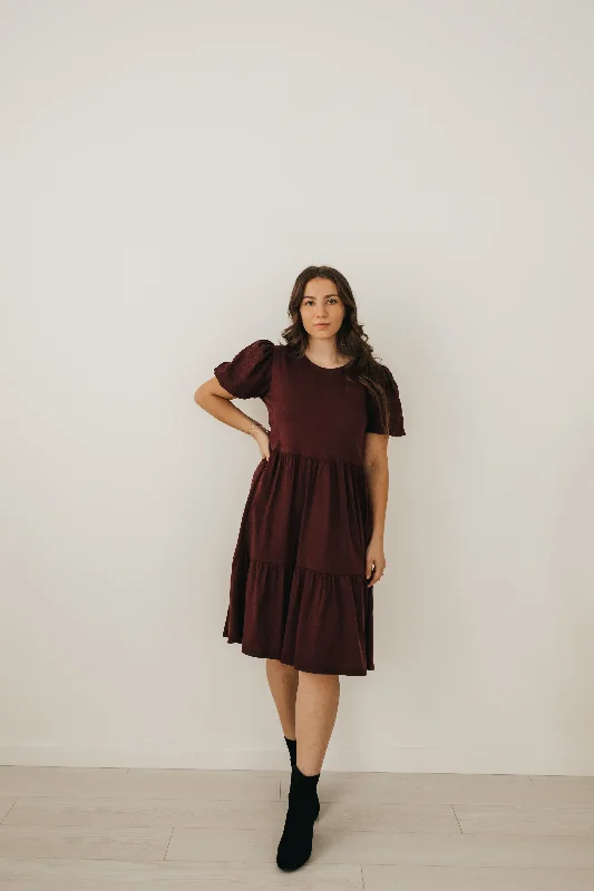 Bailey Loose Dress in Plum (XS-XXL) Denim unclassified dresses