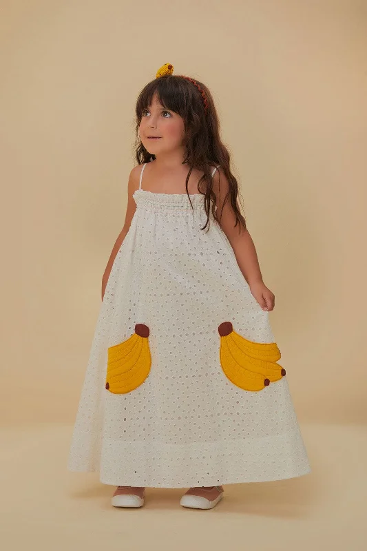 Banana Pocket Kids Dress Fashionable unclassified dresses