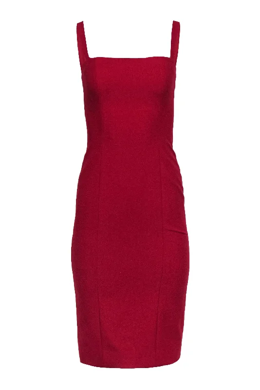 Cinq a Sept - Red Sleeveless Sheath Dress Sz 2 Winter unclassified dresses