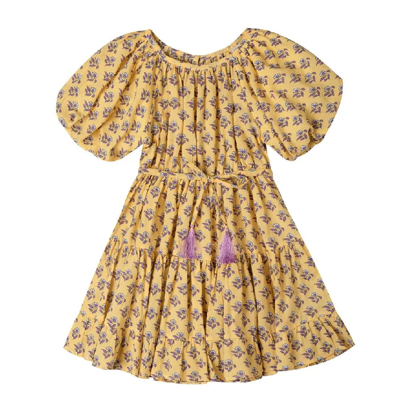 Perla Dress Yellow Lilac Halter unclassified dresses