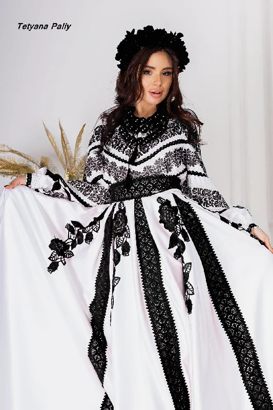 Dress Lyubava ( black embroidery ) Bold pattern unclassified dresses