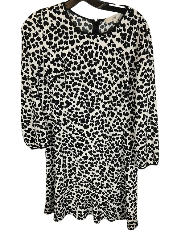 Dress Work By Loft In Animal Print, Size: S Long sleeve unclassified dresses