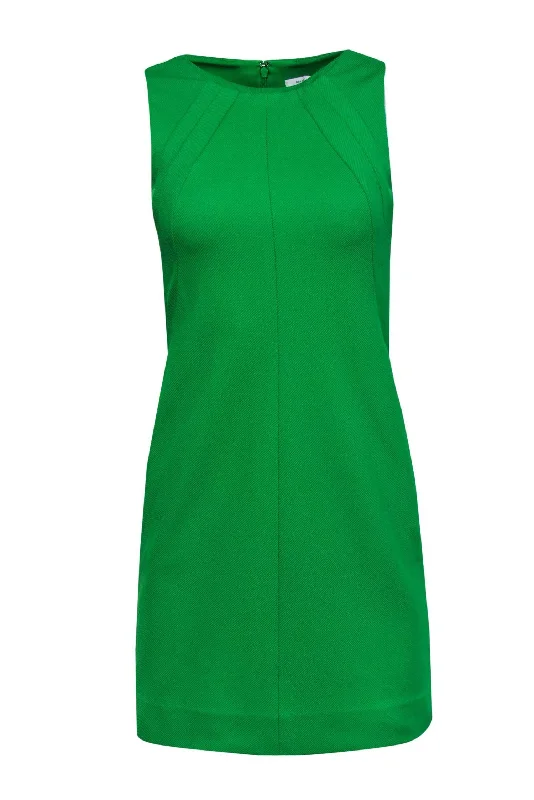 Diane von Furstenberg - Bright Kelly Green Textured Sheath Dress Sz 2 Trendy new unclassified dresses