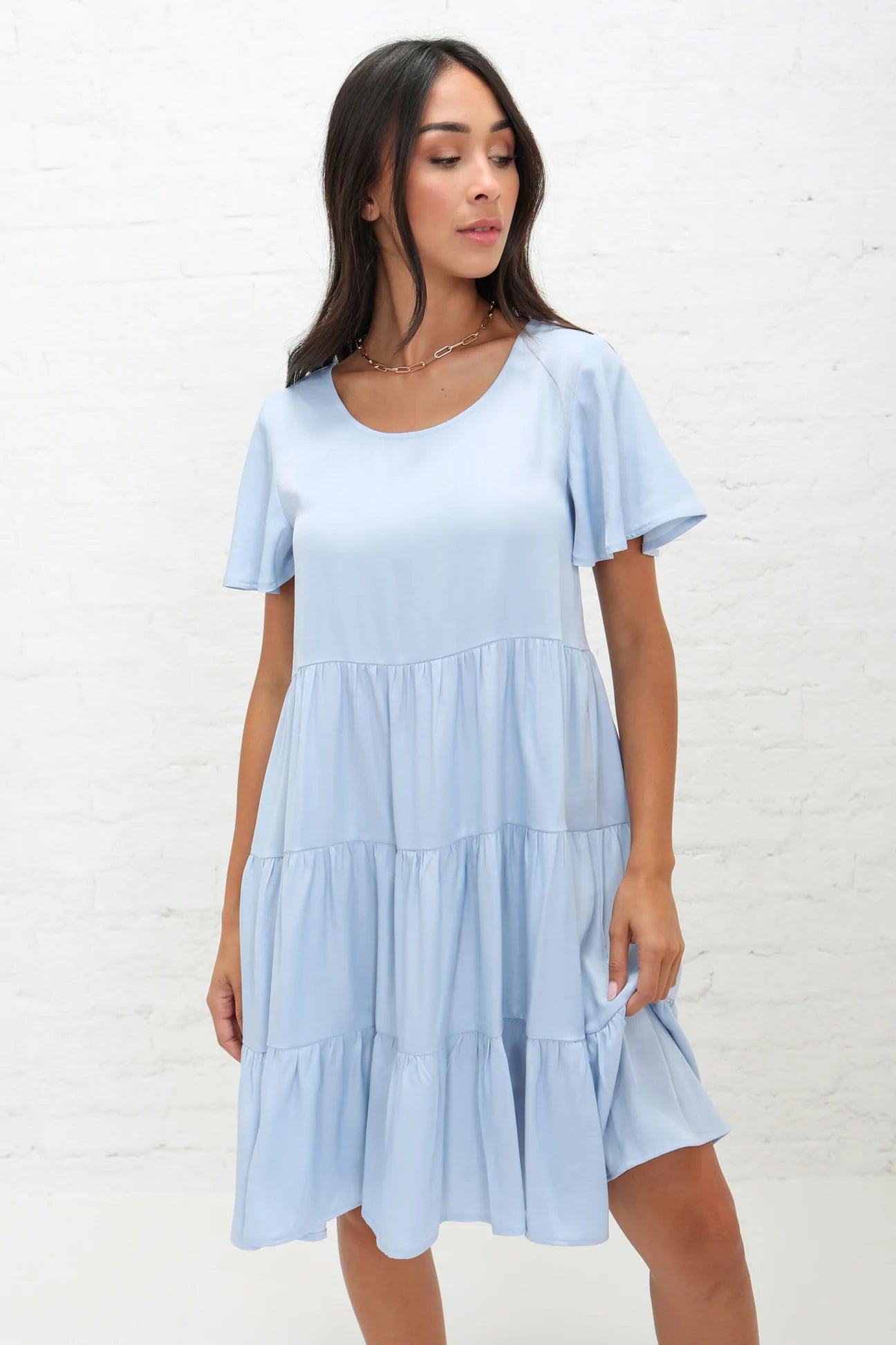 Eleanor Swing Dress in Sky Blue (Extended Sizing) Vacation unclassified dresses