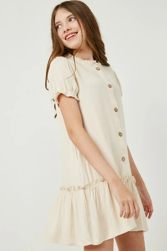 GIRLS Katie Dress in Ivory High-end unclassified dresses