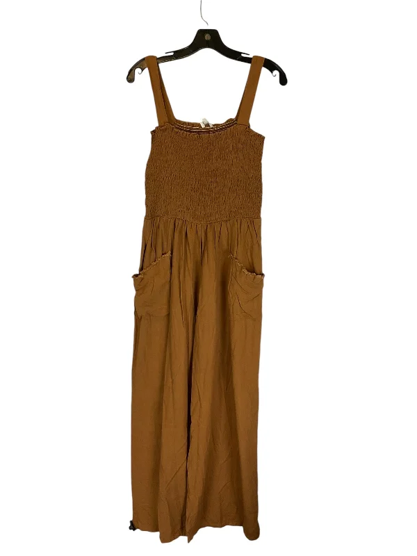 Jumpsuit By Umgee In Brown, Size: L Beach unclassified dresses