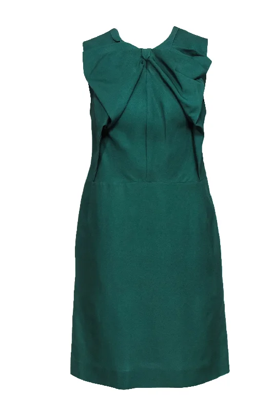 Marni - Green Cap Sleeve Sheath Dress w/ Bow Sz S Vacation unclassified dresses