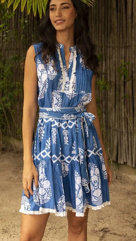 Miss June Aria Sleeveless Dress - Blue Date night unclassified dresses