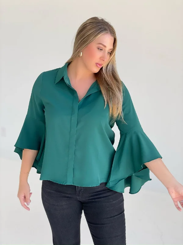 Monica Blouse - H Green Luxury unclassified dresses