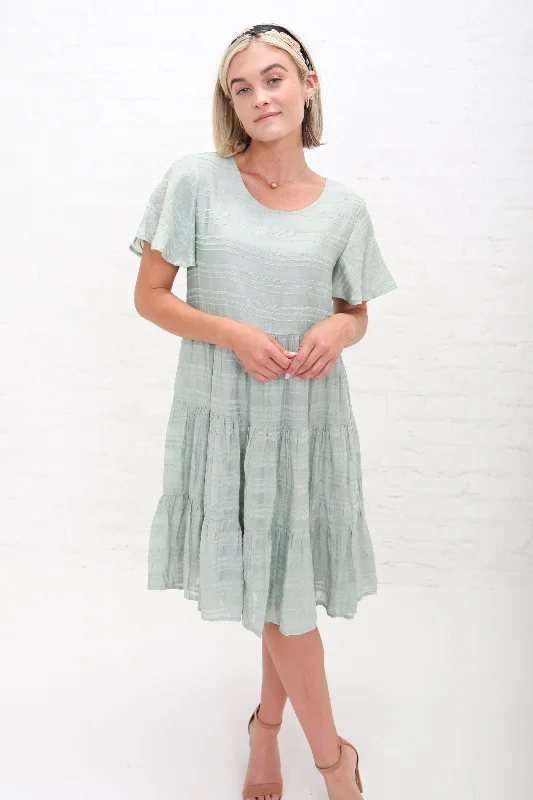 Morgan Flare Dress in Green Mist A-line unclassified dresses