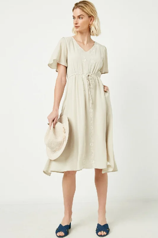 Riley Embroidered Dress in Sage Stylish unclassified dresses