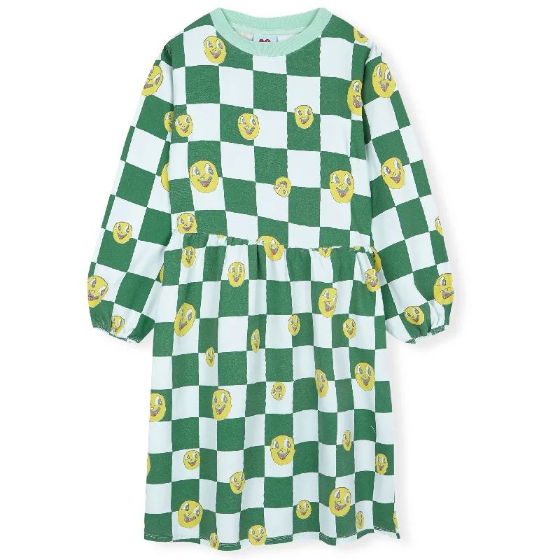 Smiley Chess Dress - Samples Trendy unclassified dresses