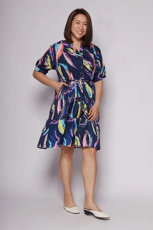 Sue Dress in Watercolour Print Winter unclassified dresses