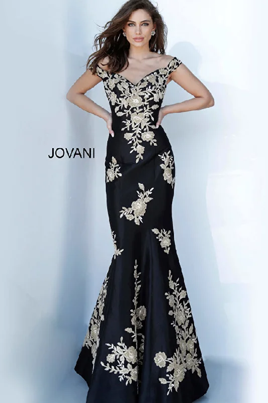 Sweetheart Embroidered Trumpet Dress By Jovani -00635 Bold pattern unclassified dresses