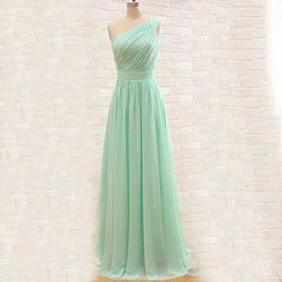 Green one shoulder