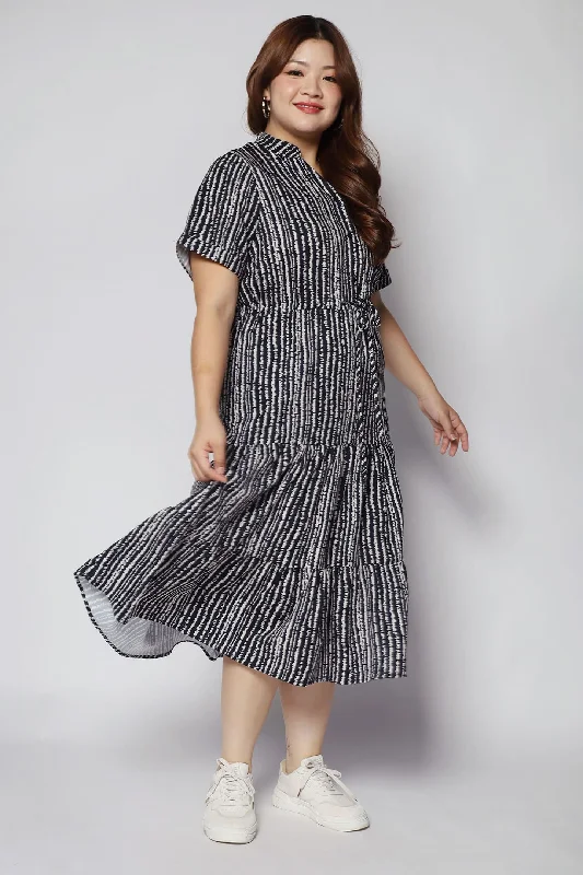 Vedette Dress in Lines Off-shoulder unclassified dresses