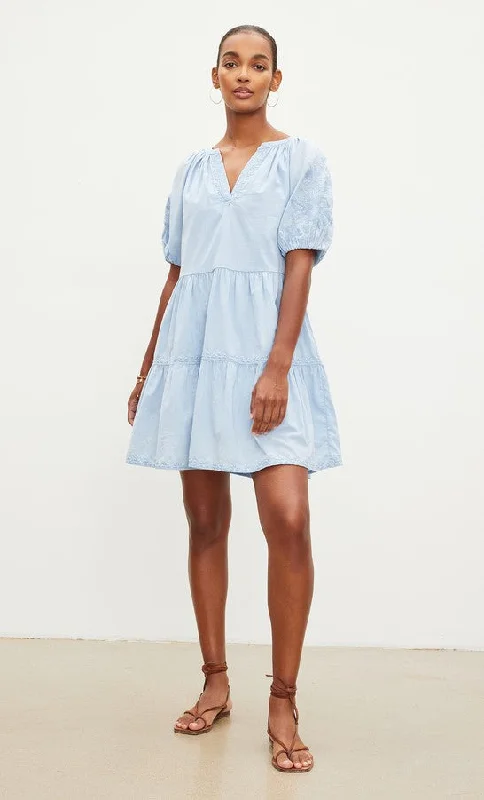 Velvet Chrissy Dress - Chambray Metallic unclassified dresses