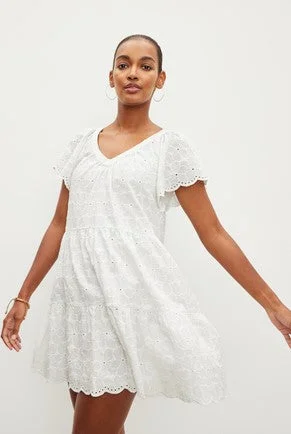 Velvet Wynette Dress - White Beaded unclassified dresses