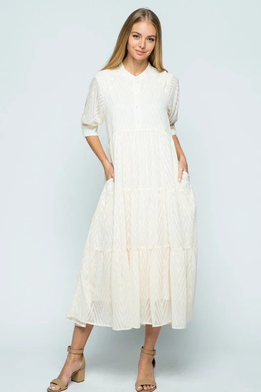 Vyla Boho Chic Dress In French Vanilla Fall unclassified dresses