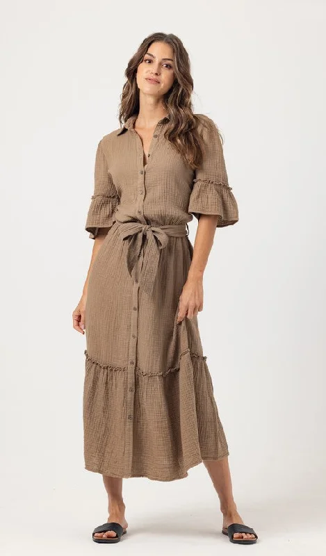 We are Sundays Caprice Dress - Taupe Lounge unclassified dresses