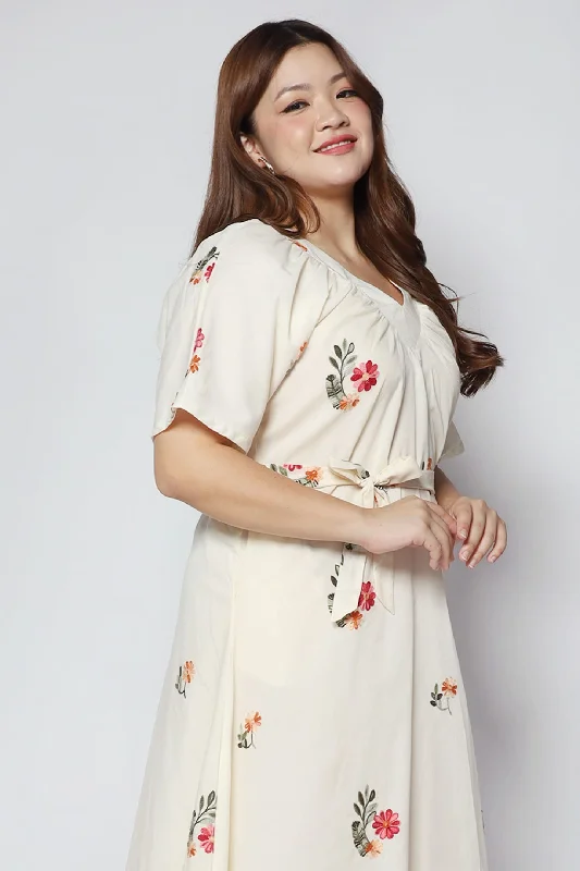 Whitney V Dress in Siena Embroidery Affordable unclassified dresses