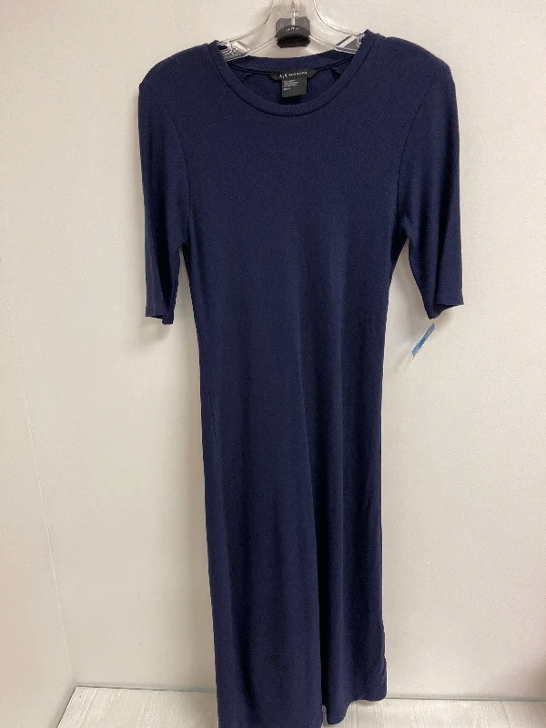 Dress Casual Maxi By Armani Exchange In Navy, Size: M Cozy Maxi Dress