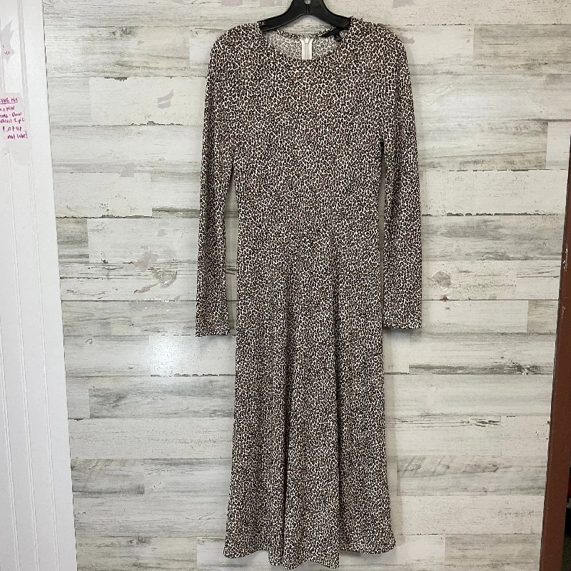 Dress Casual Maxi By Banana Republic In Animal Print, Size: S Pleated Floral Maxi