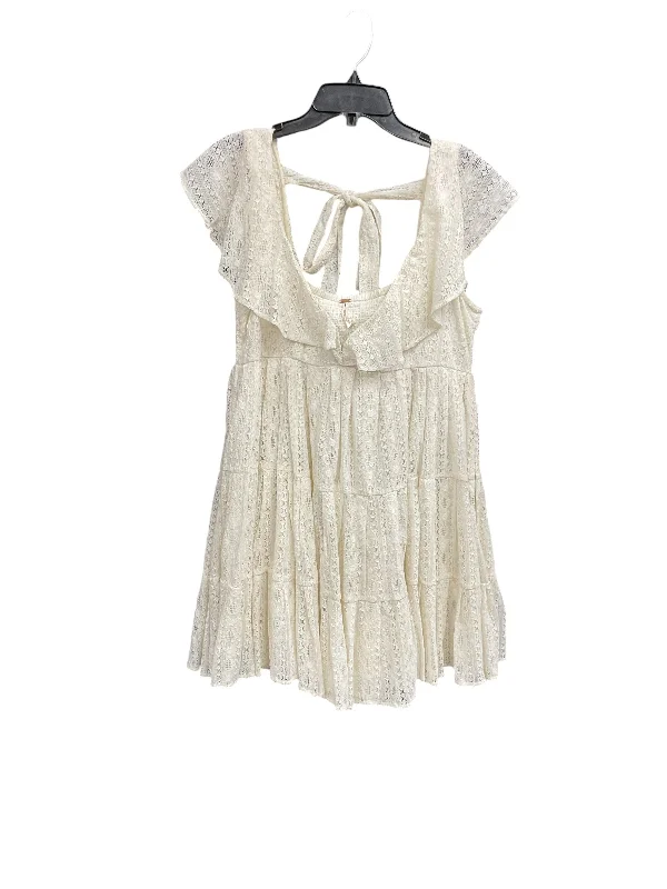 Dress Casual Maxi By Free People In Cream, Size: S Printed A-line Maxi