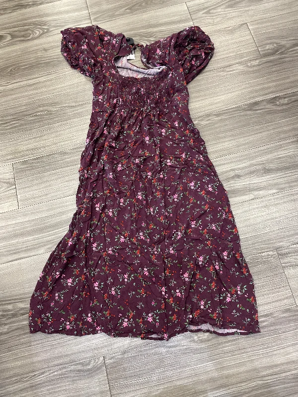 Dress Casual Maxi By Old Navy In Floral Print, Size: Xl Chic Maxi Dress