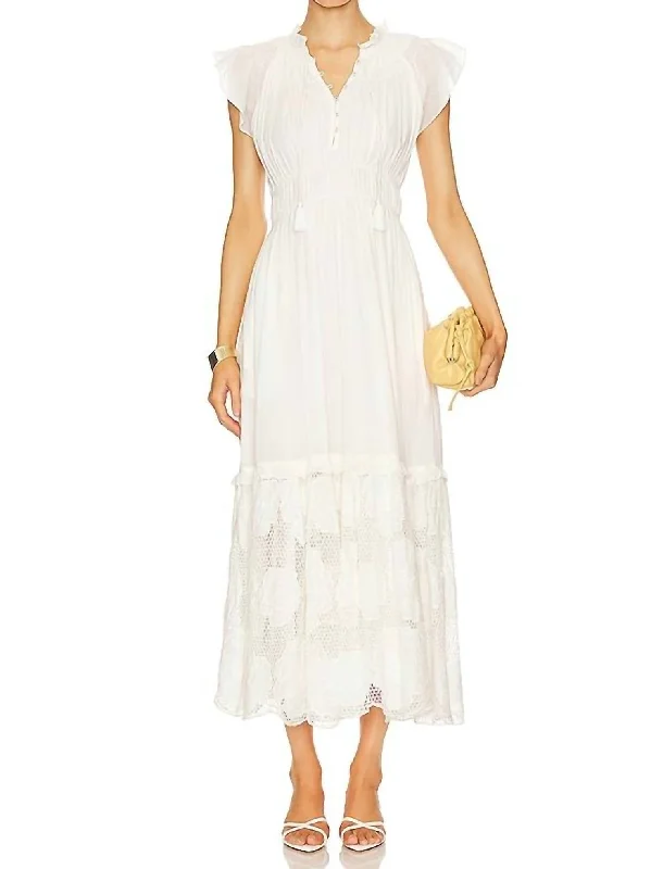 Kristen Maxi Dress In Ivory Knit Maxi Skirt